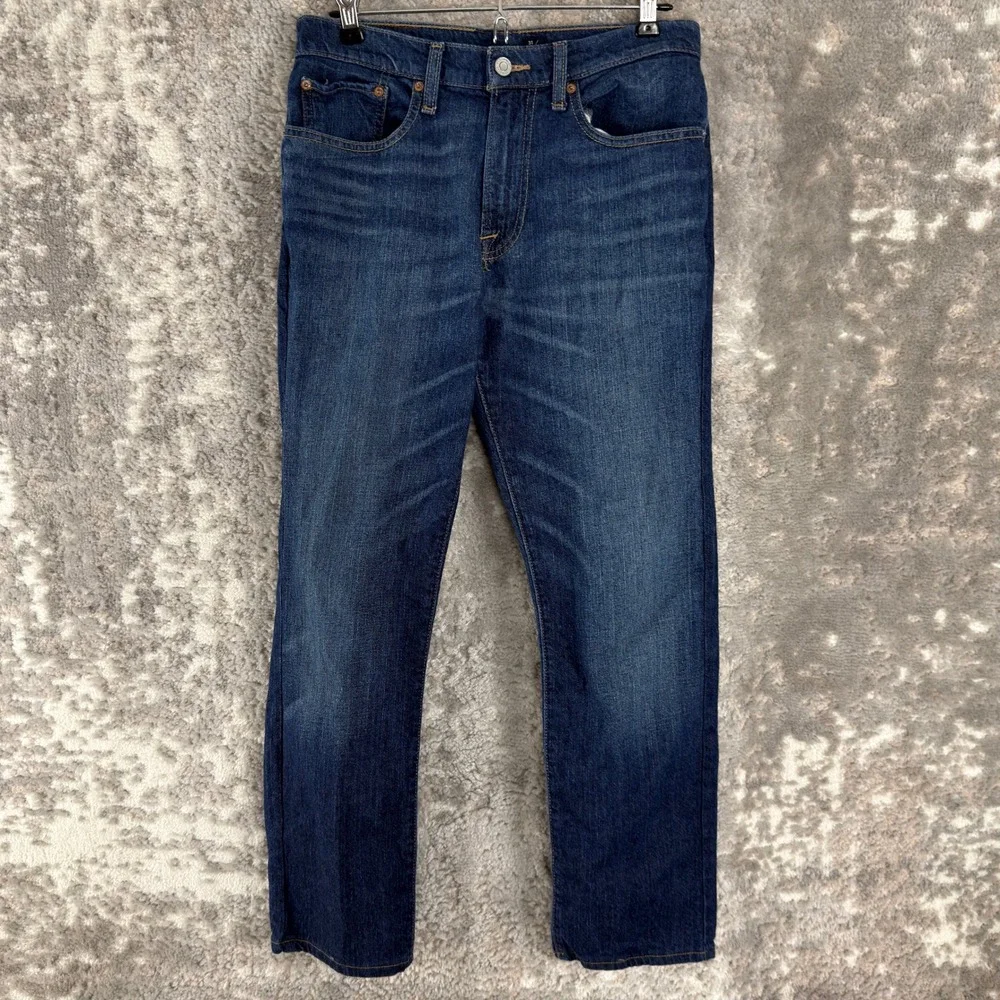 Lucky Brand Size 31x30 121 Heritage Slim Straight Denim Jeans Blue Mens